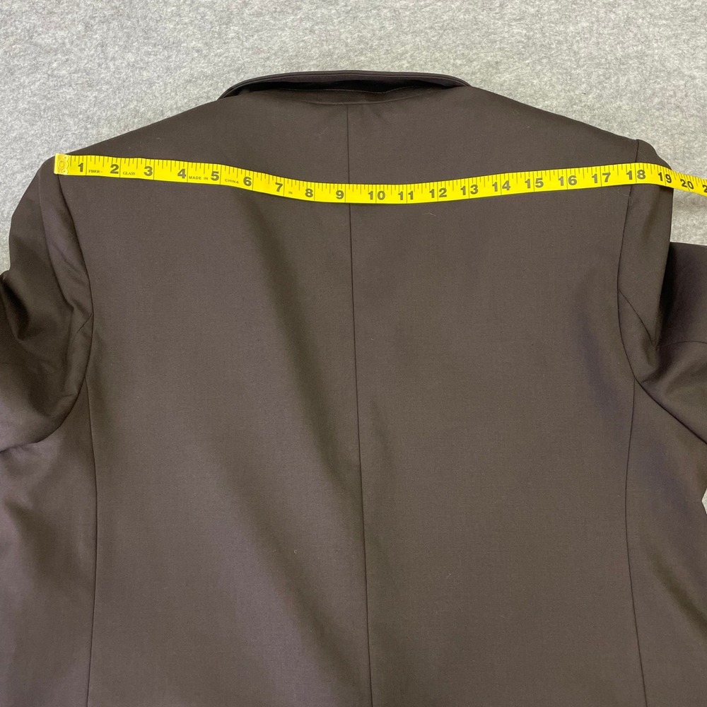 Zara Womens Chocolate Brown Double Breasted Oversized Blazer Jacket Size Small - Picture 16 of 16